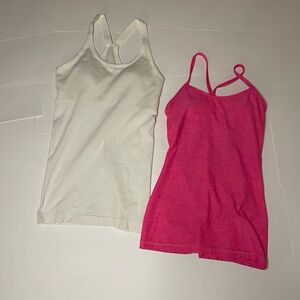 Ebb to Street Tank Top Light Support Pink and White, 6